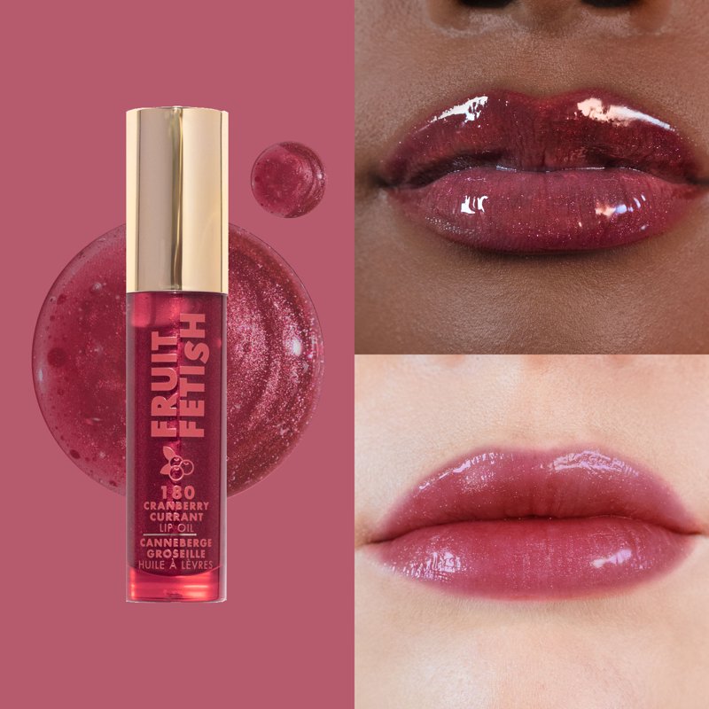 Fruit Fetish Hydrating Lip Oil Trio - 3 Piece Nourishing Makeup Set