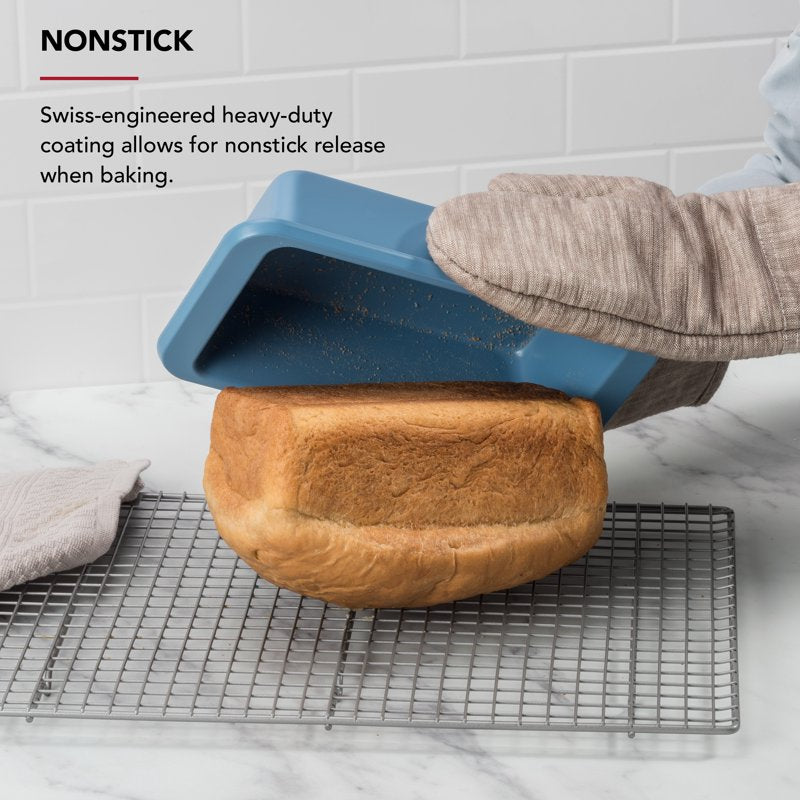 Nonstick 9x5-Inch Bread Loaf Pan - Blue Velvet