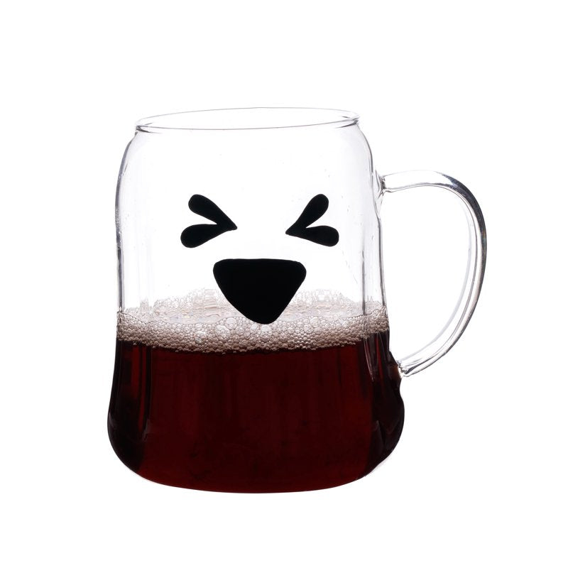 Ghost Glass Mug - Heat-Resistant High Borosilicate Drinkware
