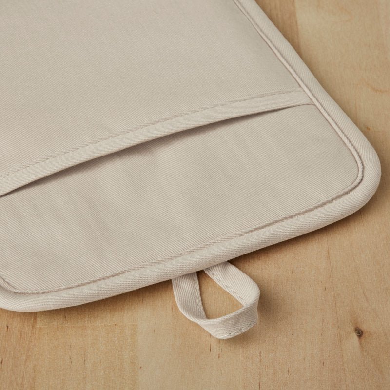 Silicone Pot Holder Set - Heat Resistant, Waterproof - Milkshake Tan, Set of 2
