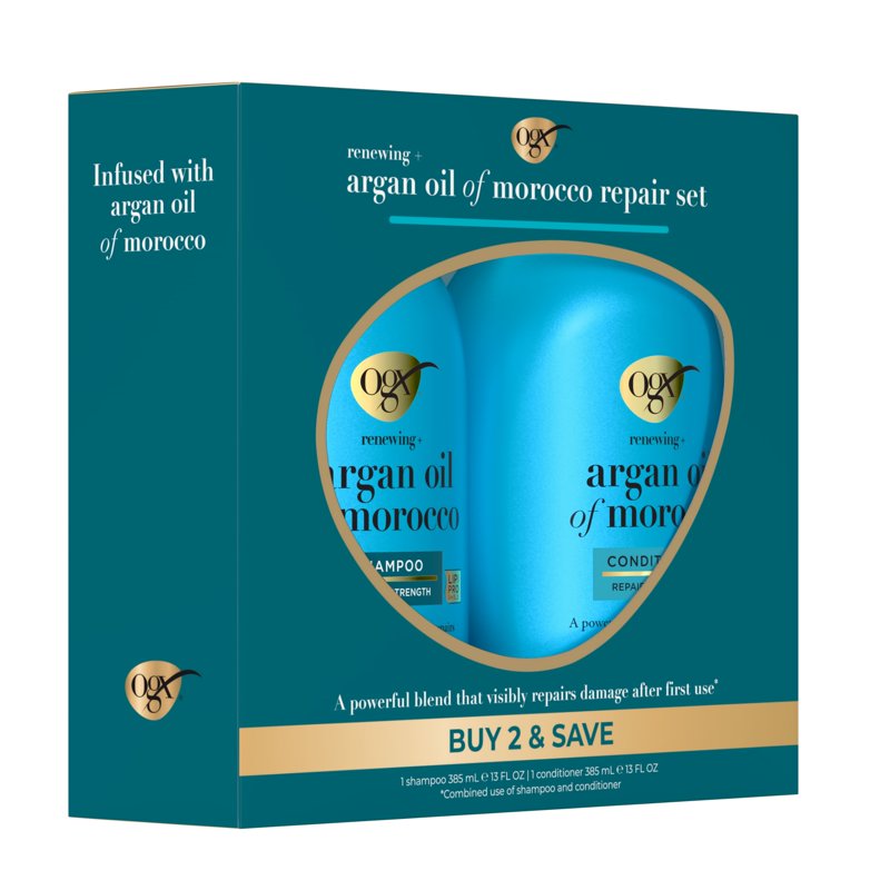 Argan Oil Shampoo & Conditioner Set - 2 x 13 fl. oz