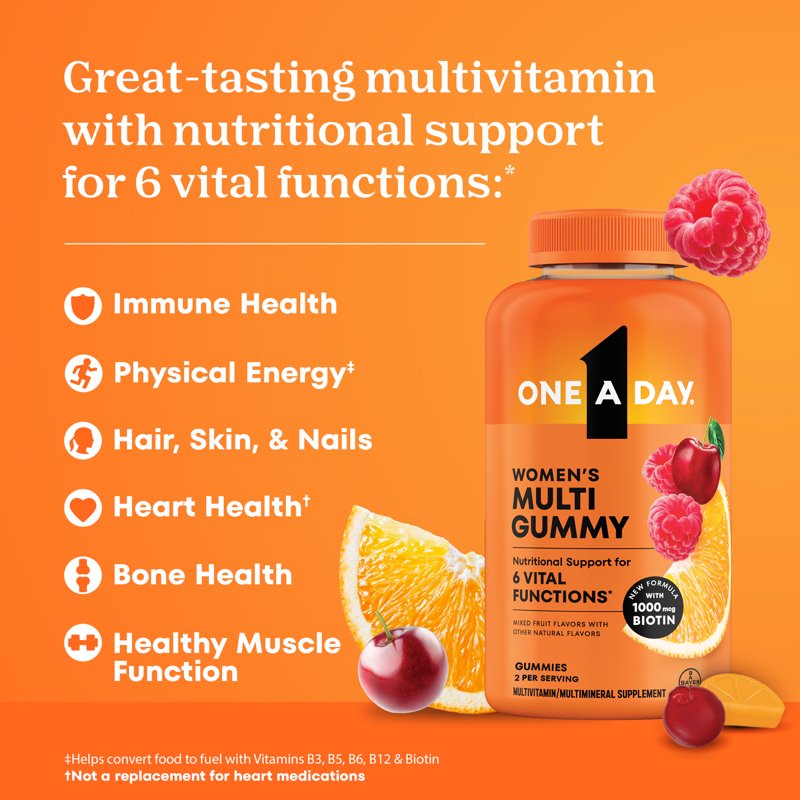 Women's Multivitamin Gummies with Biotin for Hair, Skin & Nails