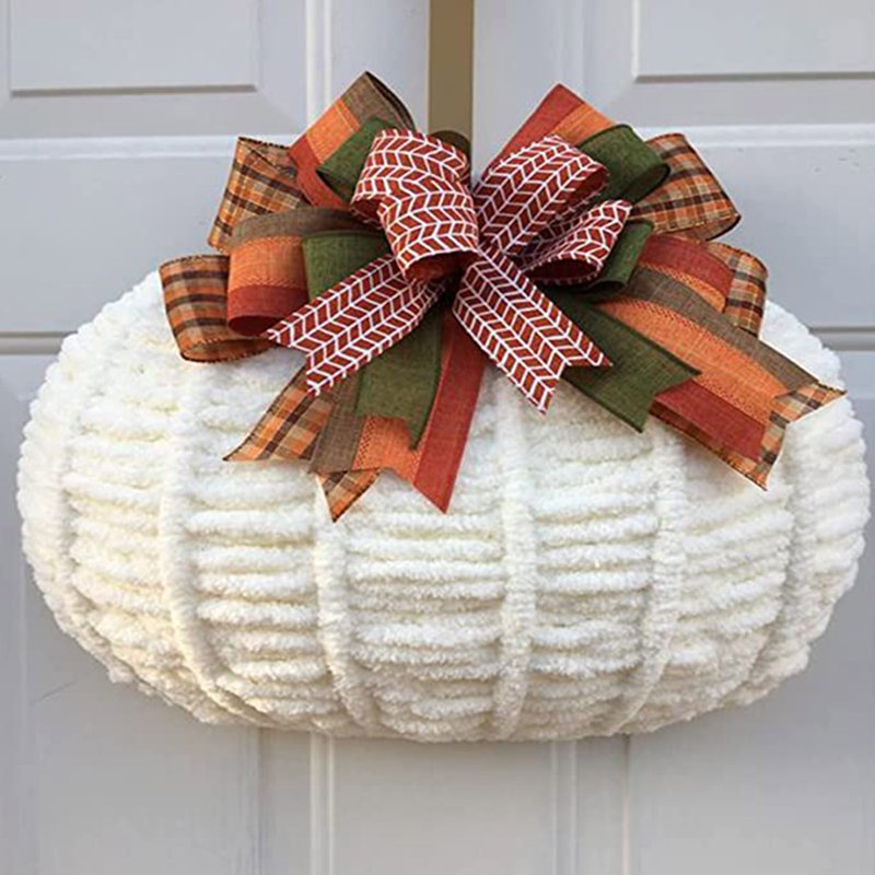 Large Pumpkin Wreath Form - Metal Wire Frame for Fall Halloween Thanksgiving DIY Decor - 4 Pieces