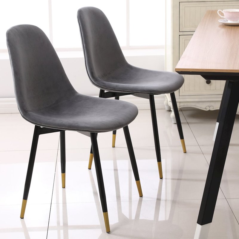Lassan Contemporary 5-Piece Dining Set - White/Gray
