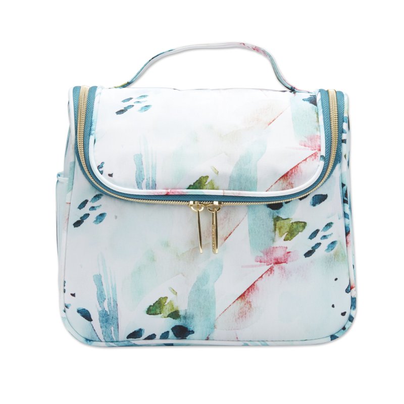 Watercolor Floral Hanging Travel Organizer Bag - Scunci