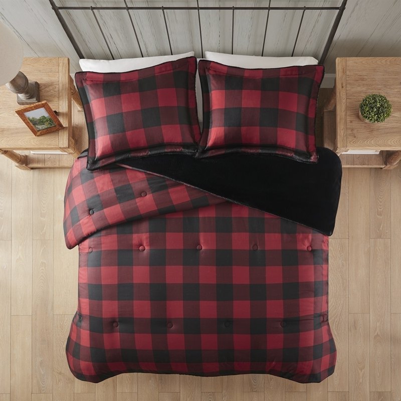 Red Buffalo Check 2-Piece Comforter Set Twin XL for Youth & Adults - Woolrich