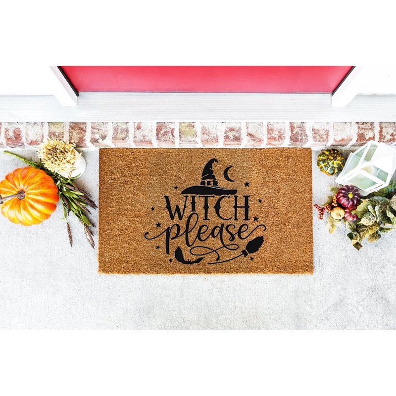 Halloween Door Mat 24 x 36 - Funny Welcome Mat for Fall & Halloween Decor