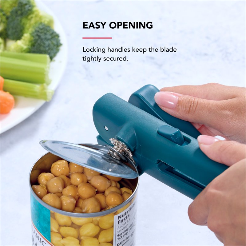 Manual Can Opener with Locking Handles - Agave Color