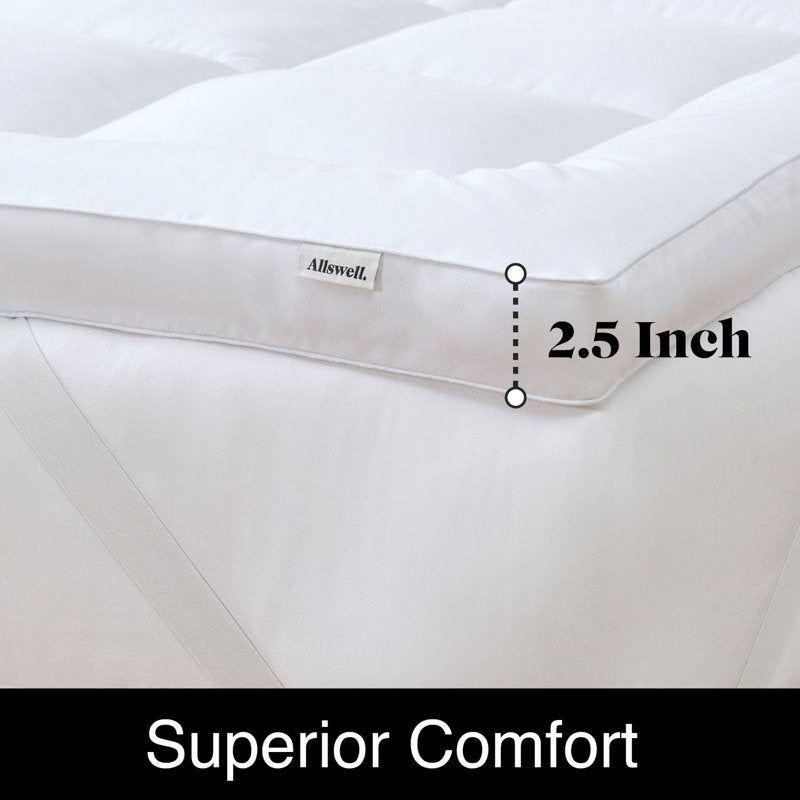 Allswell Down Alternative Mattress Topper Queen - Soft Breathable Bedding
