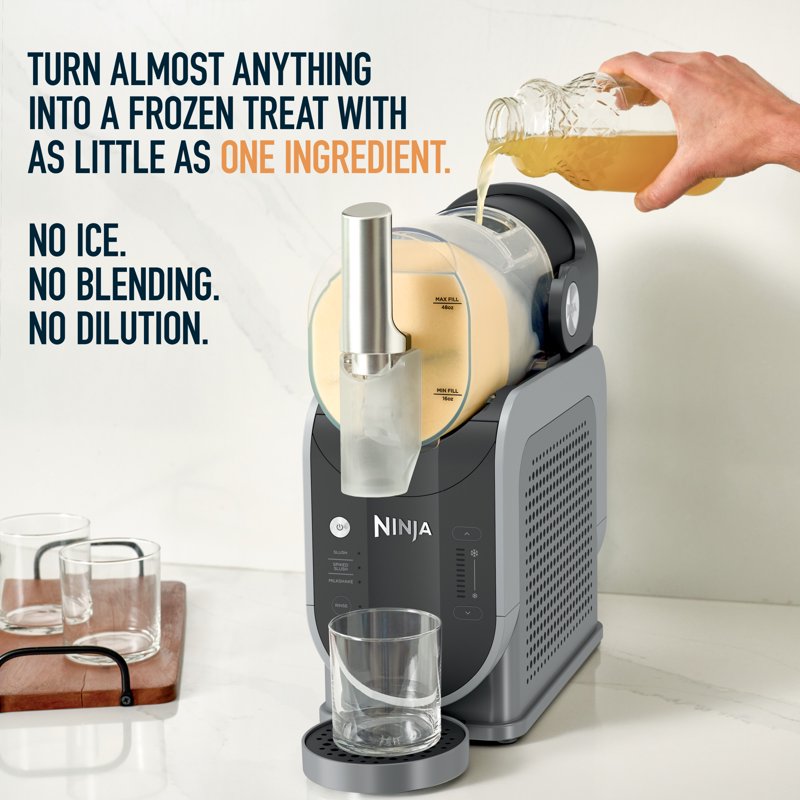 Ninja SLUSHi Frozen Drink Maker - 72 Oz, RapidChill Technology, Gray