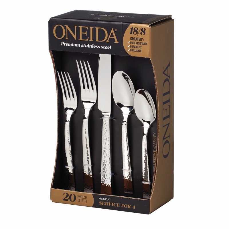20-Piece Stainless Steel Flatware Set - Service for 4