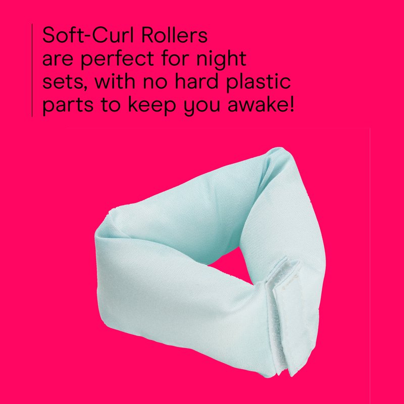 Heatless Hair Rollers - 8-Pack Soft Fabric Curlers for Overnight Curls