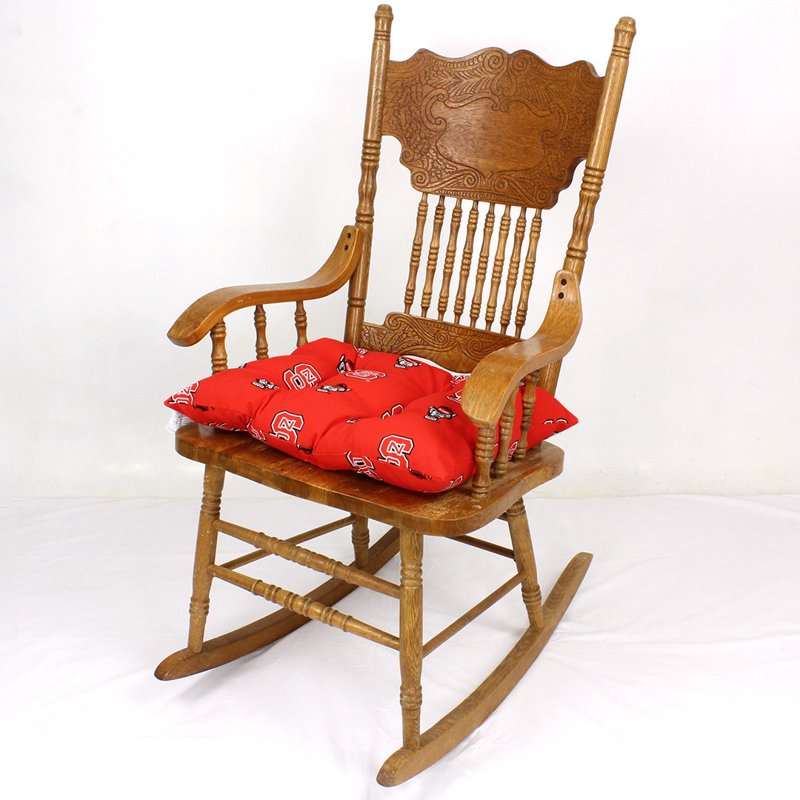 NC State Wolfpack Rocker Pad - 20" Chair Cushion for Indoor/Outdoor Use
