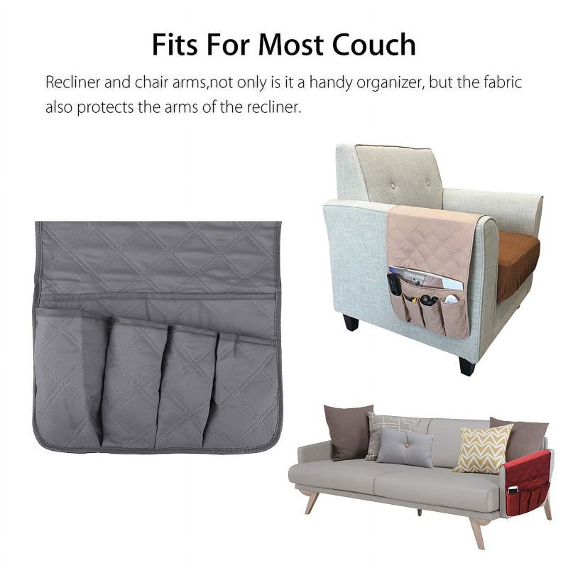 KUNGUGU 5-Pockets Armrest Organizer for Recliner - Black (Variation of THIS listing)