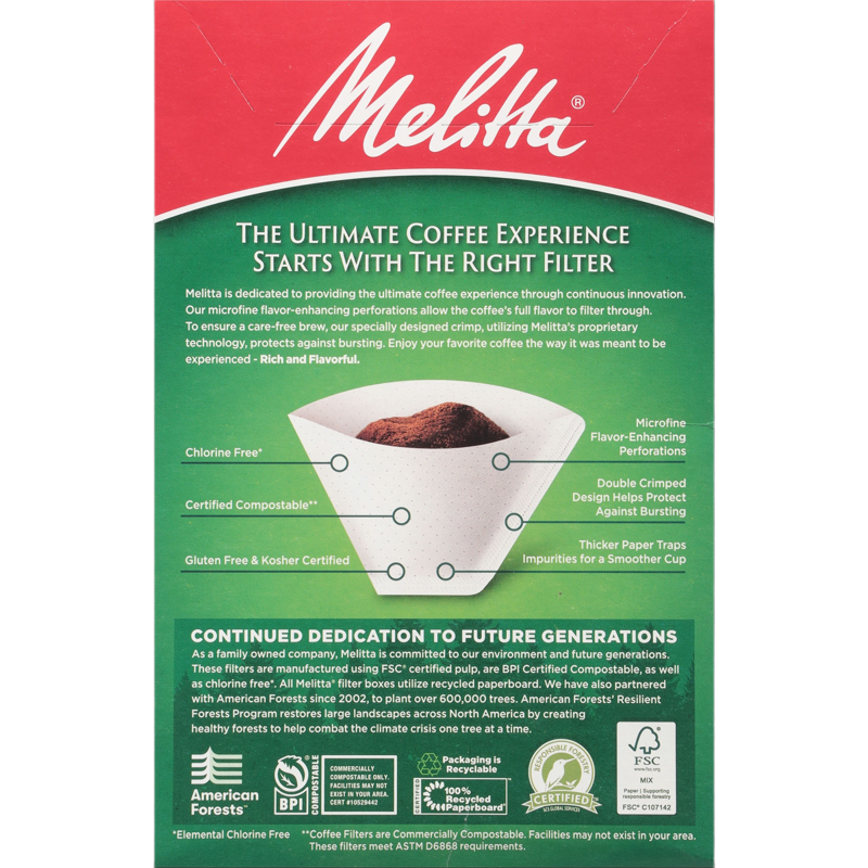 Coffee Filters - White Cone, Set of 100