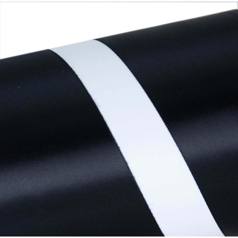 (3 Pack) Offray Black Satin Ribbon 2 1/4 Inch Wide, 9 Feet Each - Craft & Gift Wrap