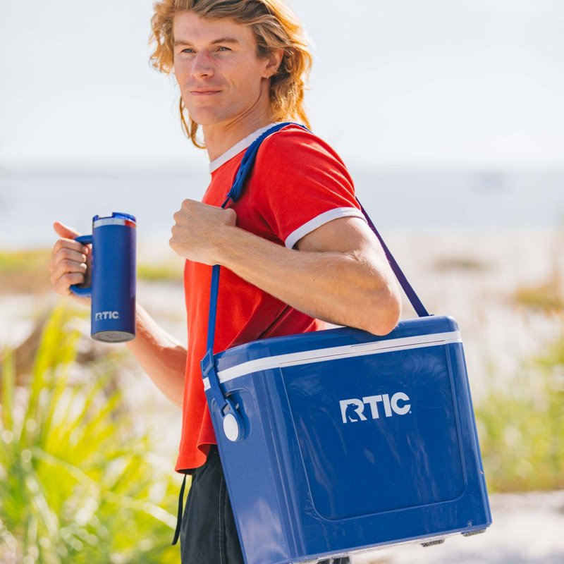 20 oz Insulated Travel Mug with Ceramic Lining - Cobalt