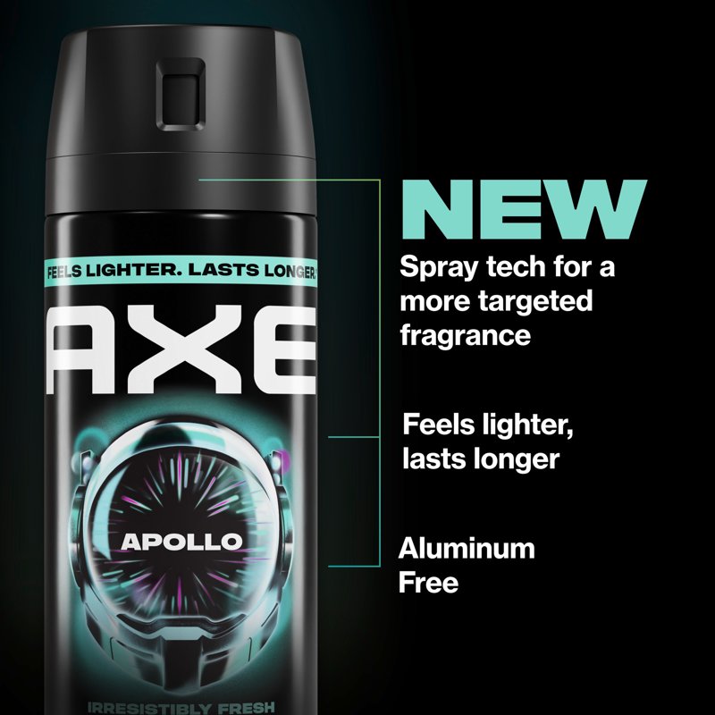 Apollo Body Spray Deodorant - 48 Hour Freshness, Aluminum-Free - 3.9 oz Twin