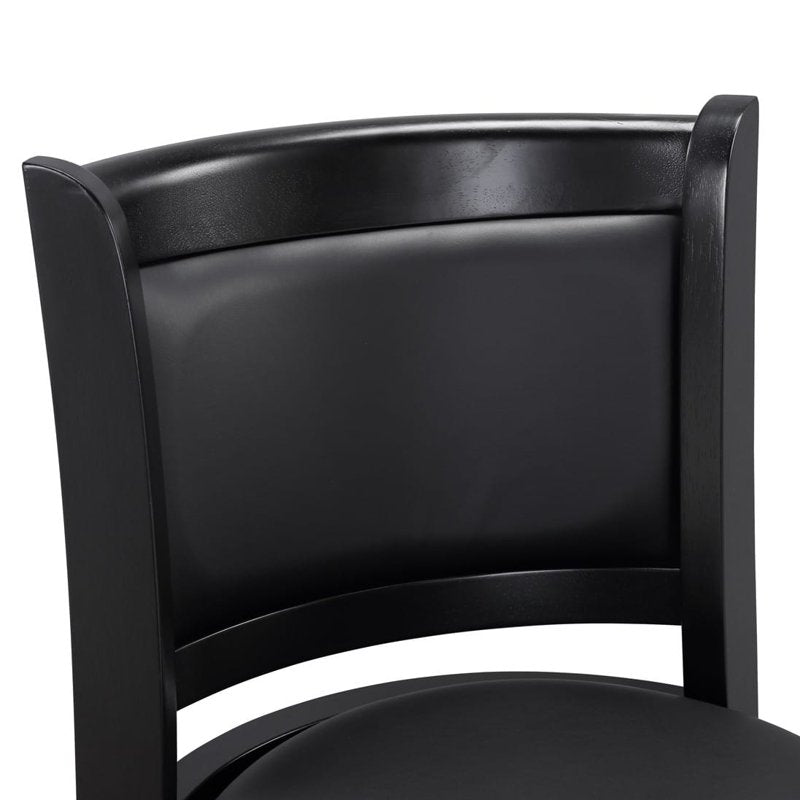 Swivel Bar Stool - Eco-Friendly Rubberwood - Ebony