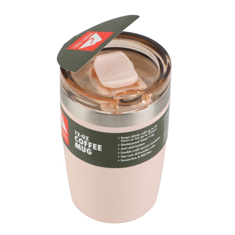 12oz Ceramic Lined Stainless Steel Insulated Travel Tumbler - Frosted Peach