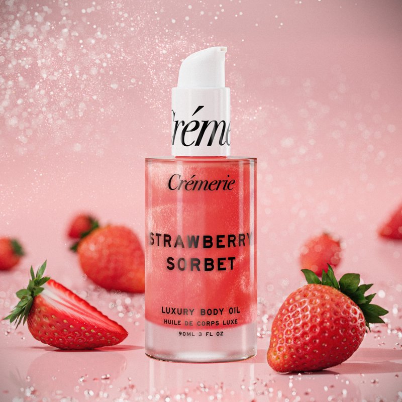 Strawberry Sorbet Hydrating Body Oil - Lightweight Moisturizing Skincare