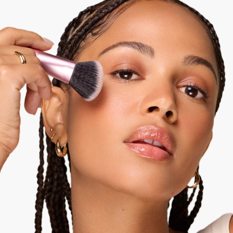 3-Piece Makeup Brush and Blending Sponge Set for Flawless Application