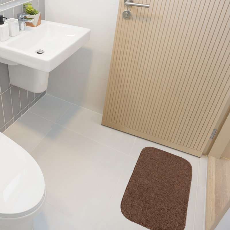 Rectangle Garland Sedona Washable Bathroom Rug 21x34 Cinnamon