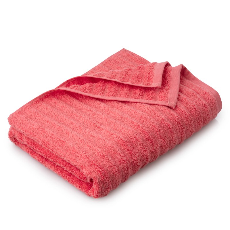 Mainstays Island Coral Performance Textured Bath Towel Set - 6 Pieces