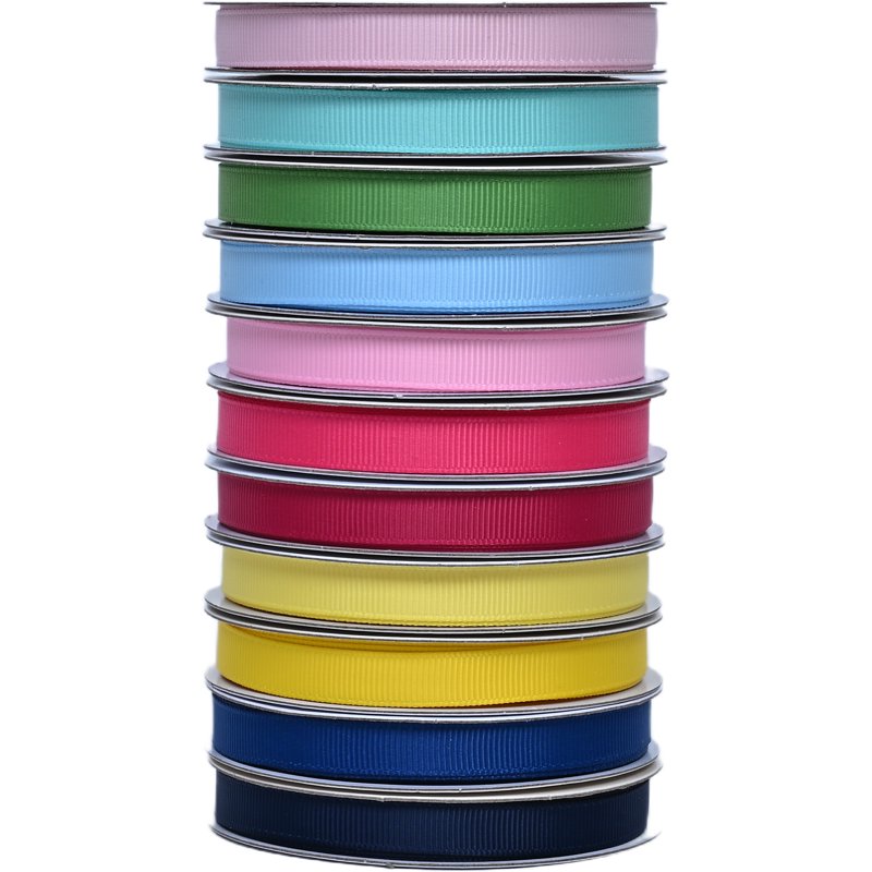 Blue Grosgrain Ribbon 3/8 Inch - 6 Yards Craft Trim for Hair, Gift Wrap, Decor