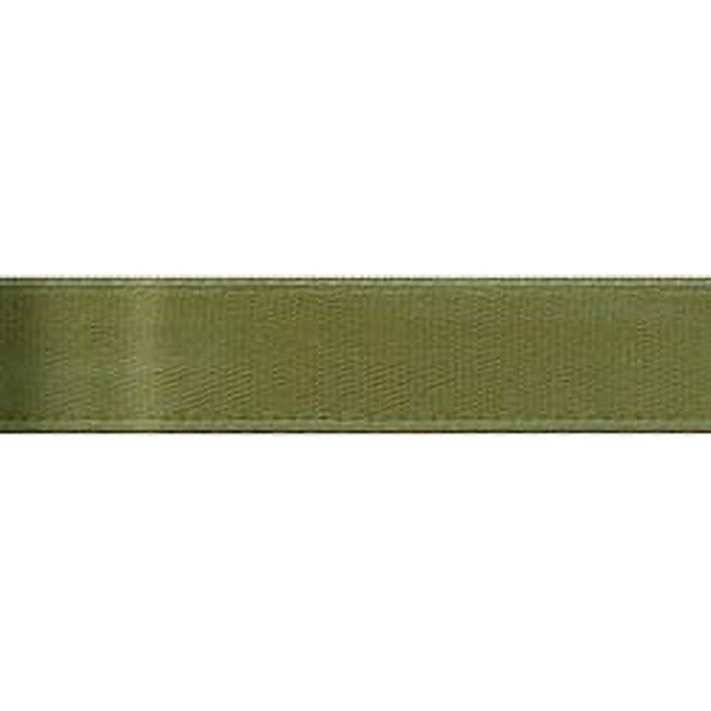 Single Face Satin Ribbon - Moss Color, 5/8 Inch x 6 Yards - Craft & Gift Wrap