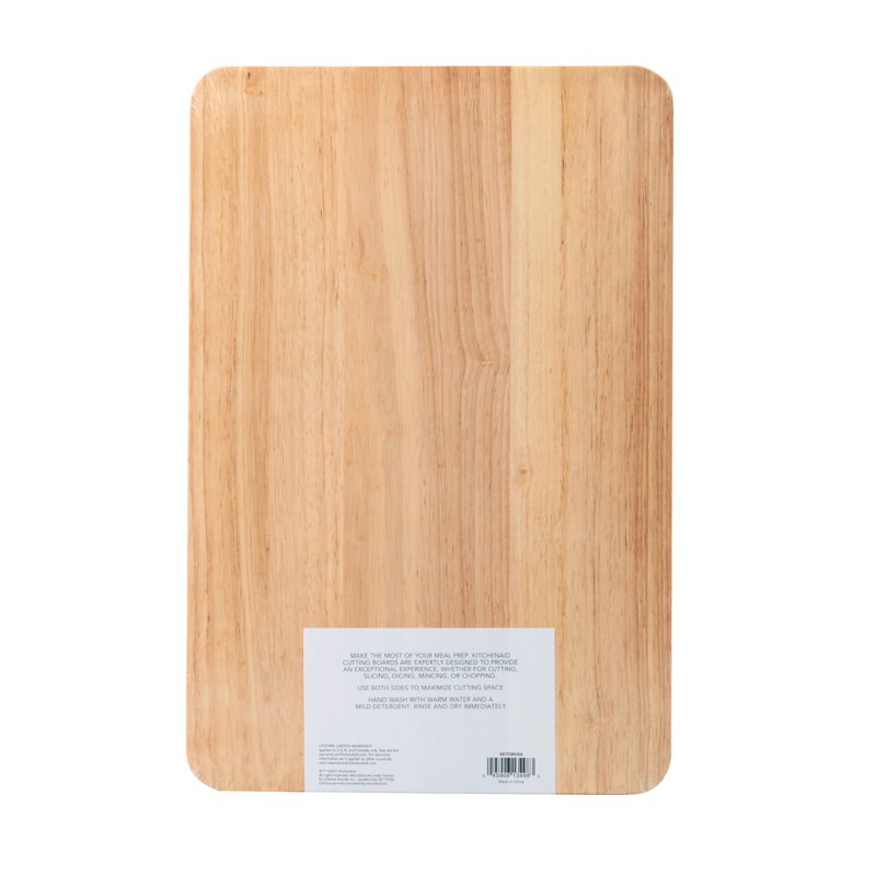 Rubberwood Kitchen Cutting Board - 12x18 Inch Utility Board