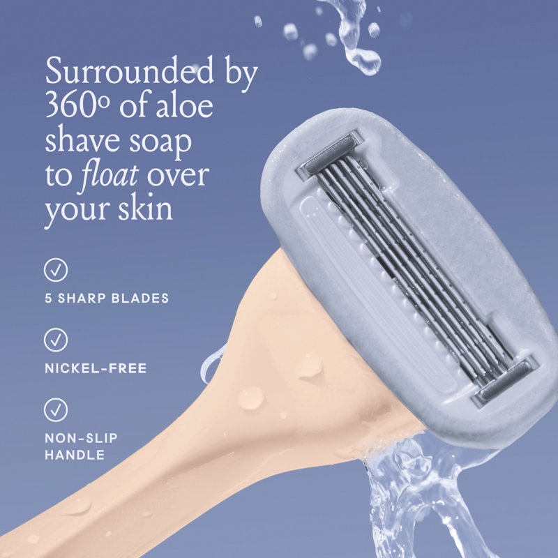 Women’s 5-Blade Razor Kit with Magnetic Holder - Cake Pop