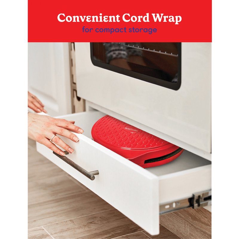 12-Inch Electric Pizza Maker - Nonstick Countertop Oven for Pizza & Snacks