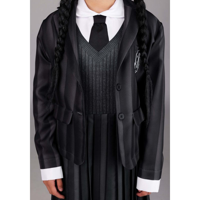 Wednesday Nevermore Girl's Costume Size 4/6 - Addams Family Inspired Dress