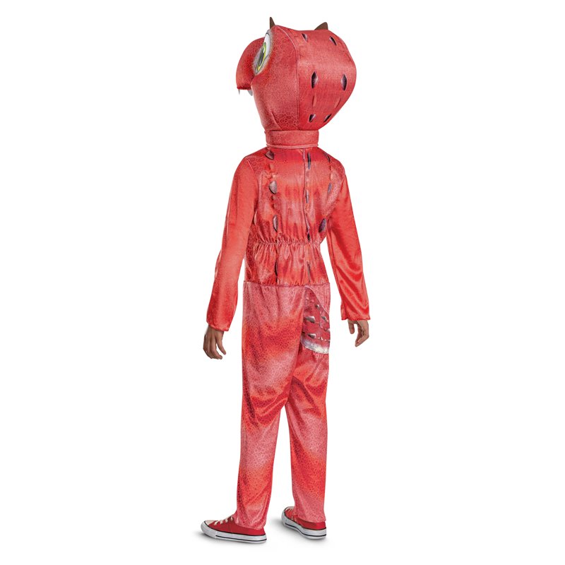 Children's Paw Patrol Dino Costume - Rhubarb Character Jumpsuit & Headpiece, Size S (6/7), Disguise