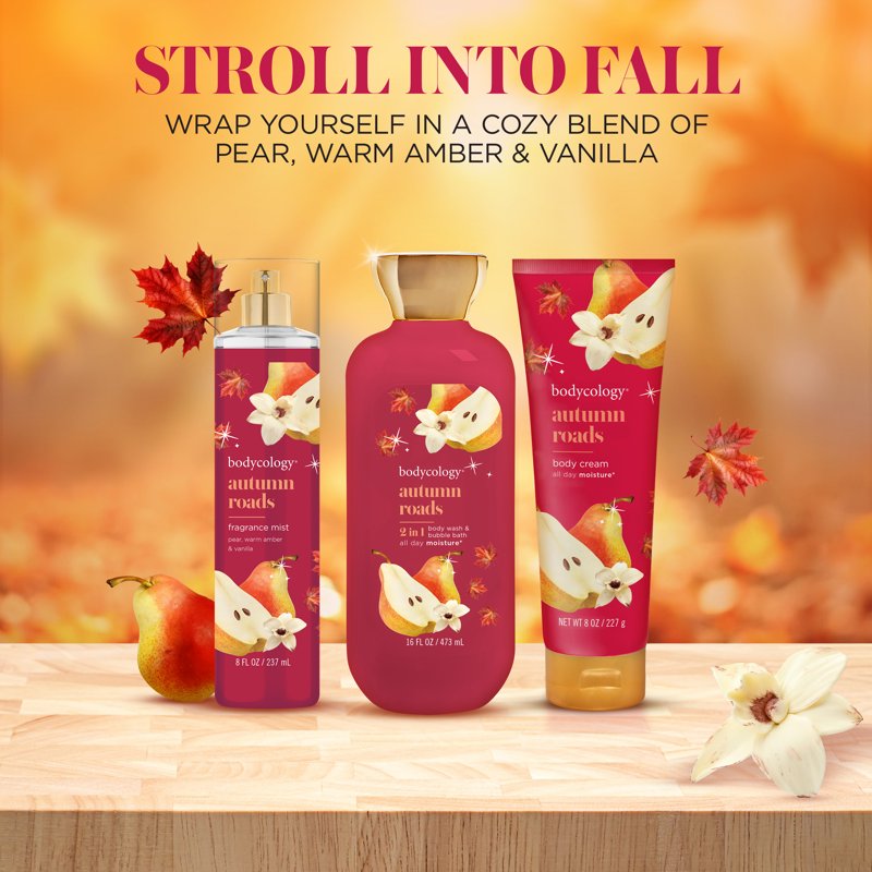 Autumn Roads Fragrance Body Mist - Warm Pear, Amber & Vanilla, 8 fl. oz.