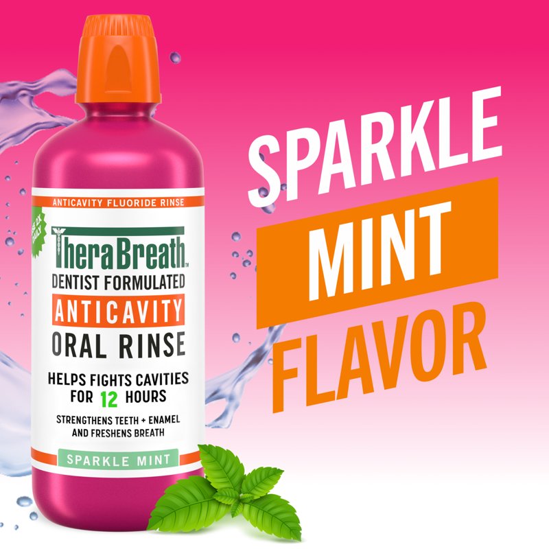 Anticavity Fluoride Mouthwash - Sparkle Mint, 1 Liter