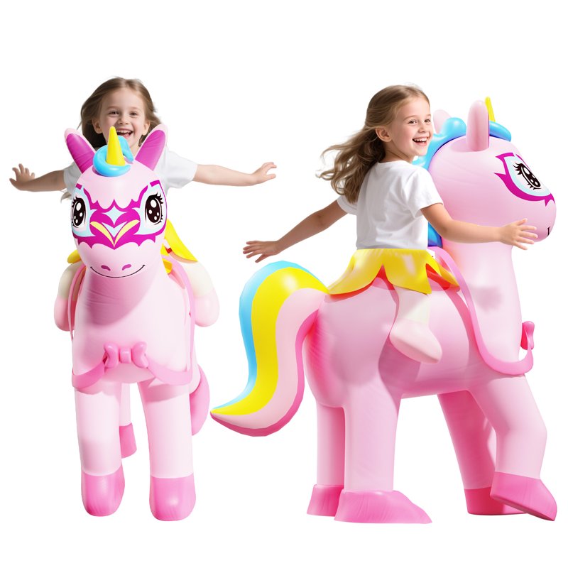 Kids Inflatable Unicorn Costume with LED Lights - Wonderstone, Size 6-10