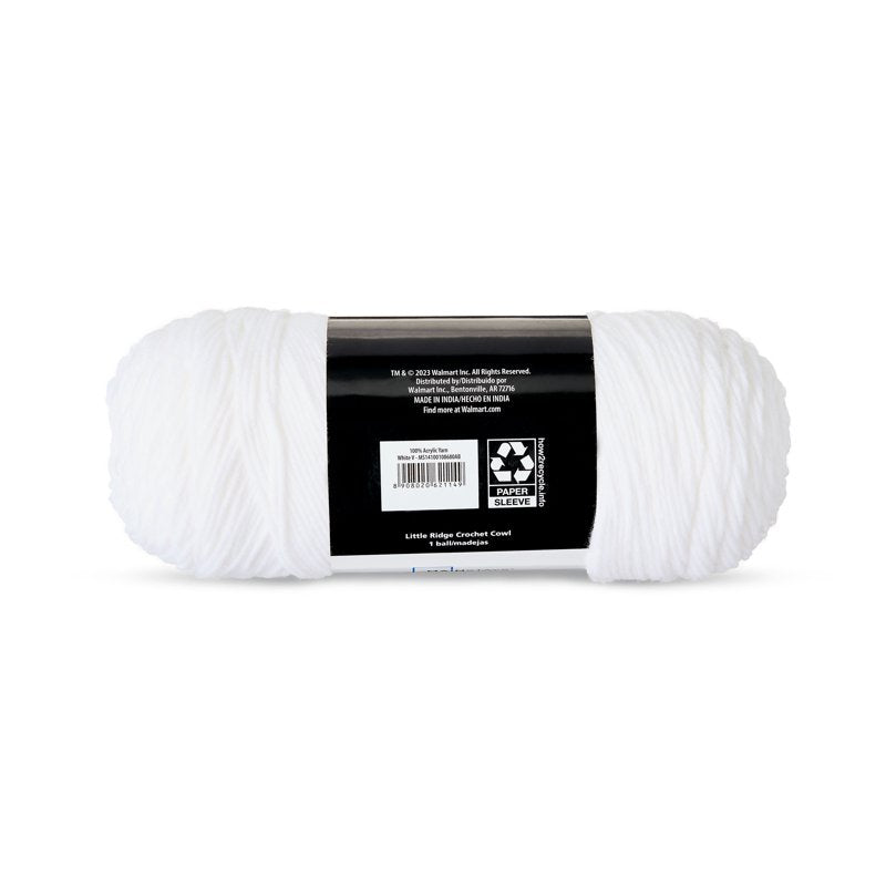 White Acrylic Yarn Medium 4 Weight - 7 oz, 397 Yards for Knitting & Crochet - Variation of THIS listing