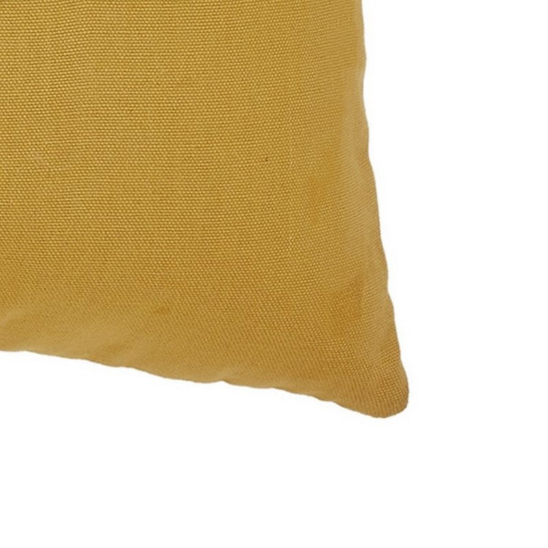 VCNY Home Grateful 14x20 Inch Honey Gold Embroidered Cotton Pillow - Decorative Accent