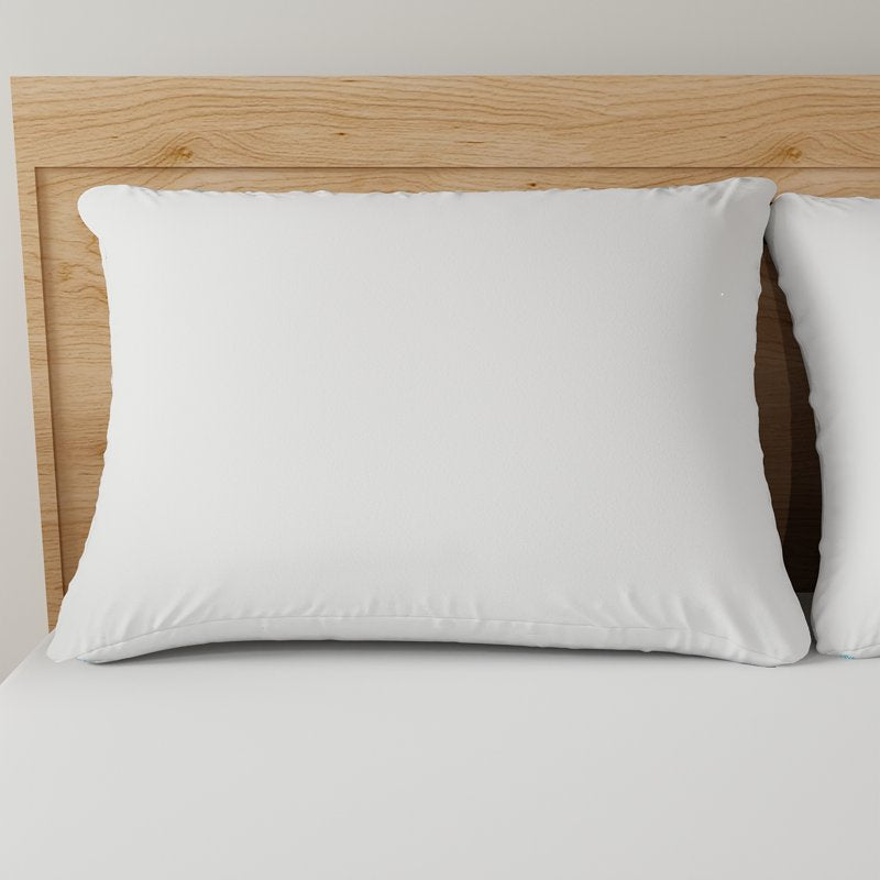 Allergy Relief Bed Pillows - Firm Support, Hypoallergenic Microfiber Cover, Standard/Queen (2 Pack)