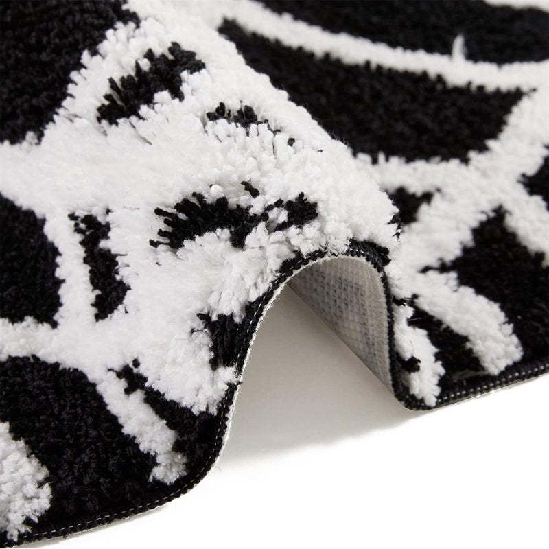 Halloween Spider Web Doormat Floor Mat Non-Slip Entrance Rug Indoor Outdoor