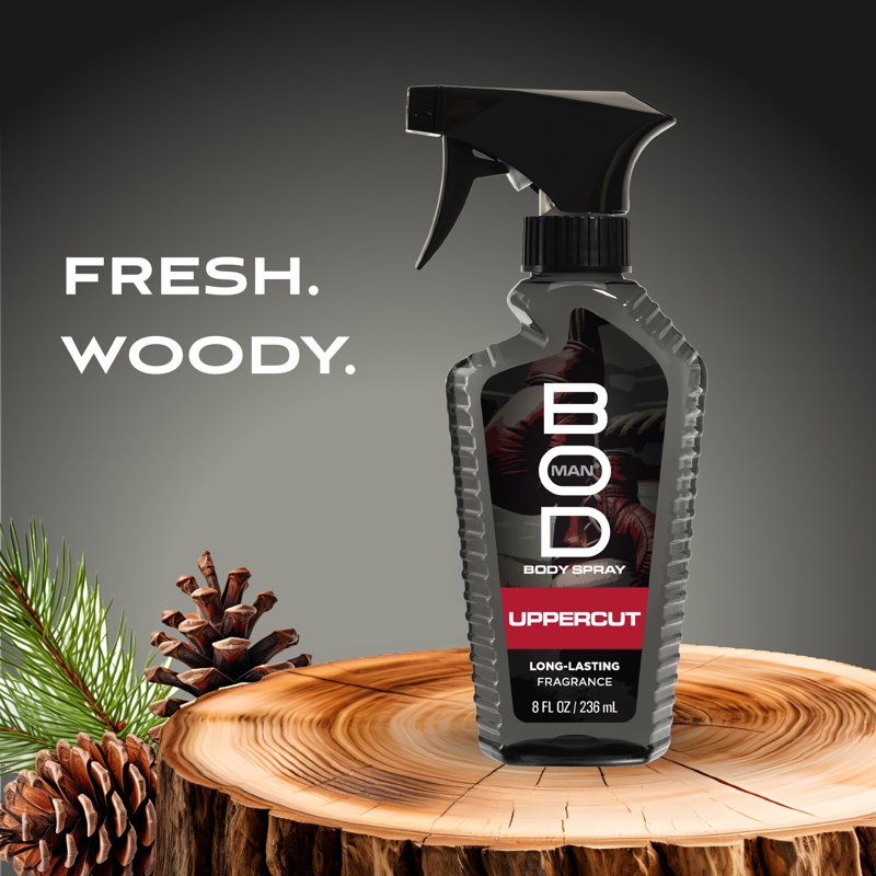 Uppercut Men's Fragrance Body Spray - Long-Lasting Woody Scent