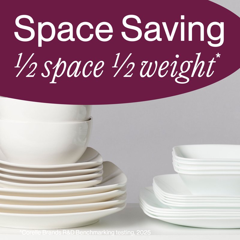Square Soup Bowl - 22 Oz Pure White - Single
