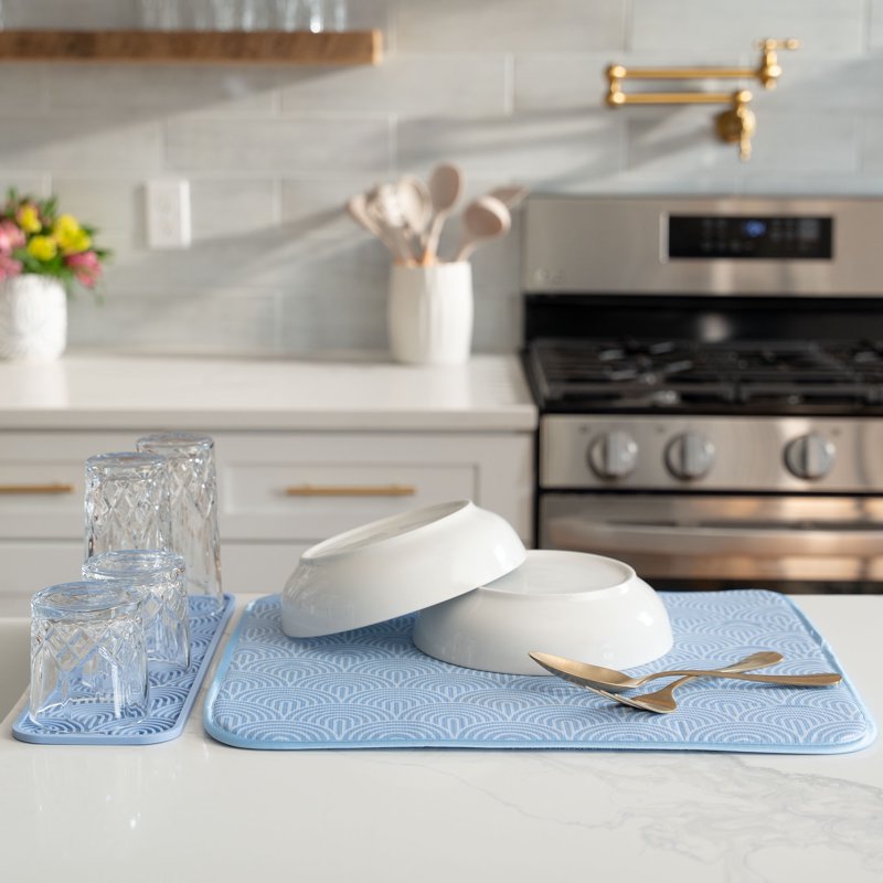 Dish and Bottle Drying Mats - Super Absorbent Microfiber