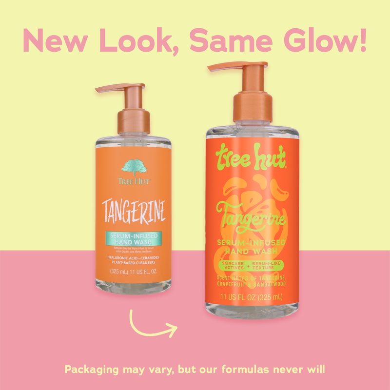 Tangerine Serum-Infused Hand Wash with Hyaluronic Acid & Ceramides, 11 oz