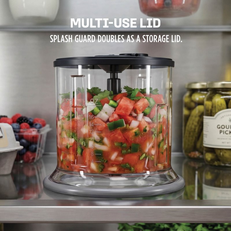 Ninja 2-Cup Food Chopper with One-Touch Pulse - Gray
