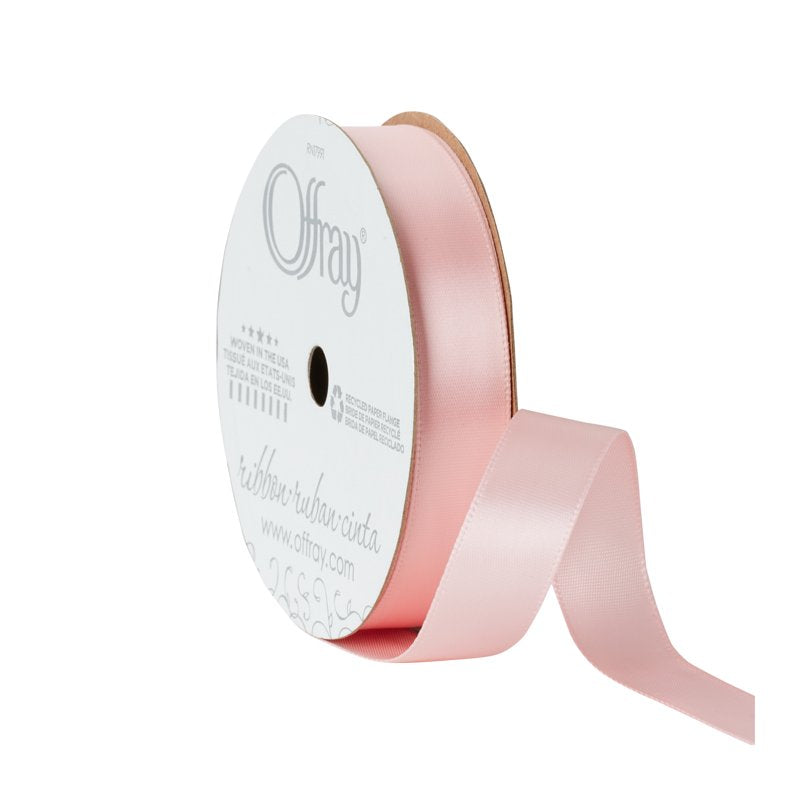 (4 Pack) Offray Satin Ribbon - Carnation Pink 5/8 inch, 18 Feet Each - Craft & Gift Wrap
