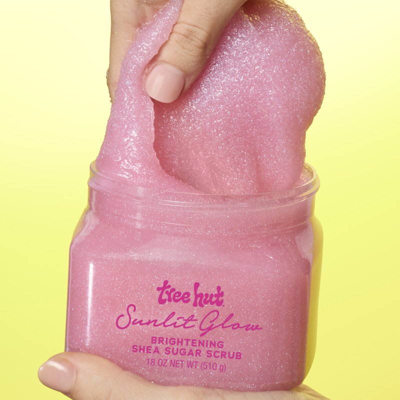 Sunlit Glow Shea Sugar Body Scrub - Exfoliating Skin Polish, 18 oz