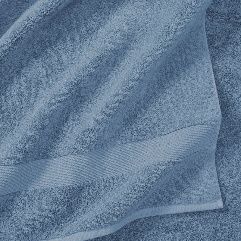 Cotton Bath Towel Blue Silver - Soft & Absorbent, 30x56 Inches - Better Homes & Gardens